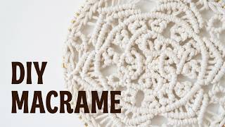 DIY Macrame Mandala Tutorial | Easy Boho Wall Hanging for Beginners.