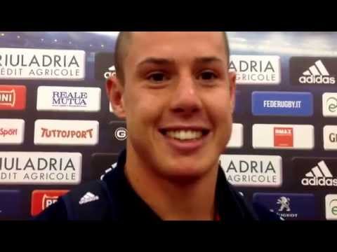 Italia-Sud Africa | Luca Morisi nella mixed zone