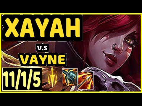 DISAVE (XAYAH) vs VAYNE - 11/1/5 KDA BOTTOM ADC CHALLENGER GAMEPLAY - BR