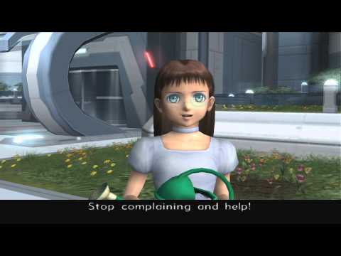 Xenosaga III HD Cutscene 146 - Shion's Flowers and Kevin (Outside Labyrinthos) - JAPANESE