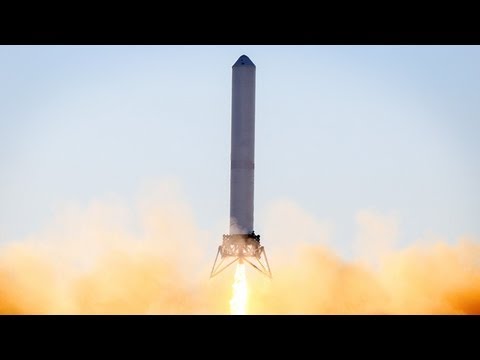 Видео Тестовый полет SpaceX Grasshopper