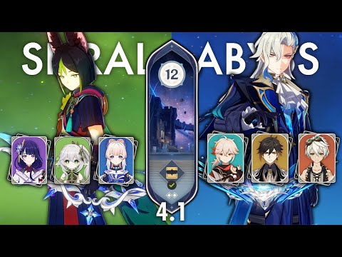 SPIRAL ABYSS 4.1 | Floor 12 9 Stars | Tighnari & Neuvillette (idk what im doing) | Genshin Impact