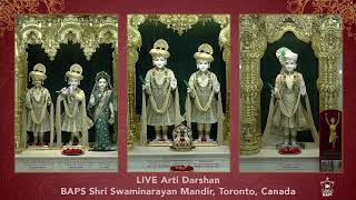 LIVE Sandhya Arti - BAPS Shri Swaminarayan Mandir - Toronto, Canada