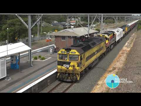 Diesel Locomotives - G514, BRM001, CLP12, 4532, RL301, C505, C510 & C509 - Wyee - September 2020