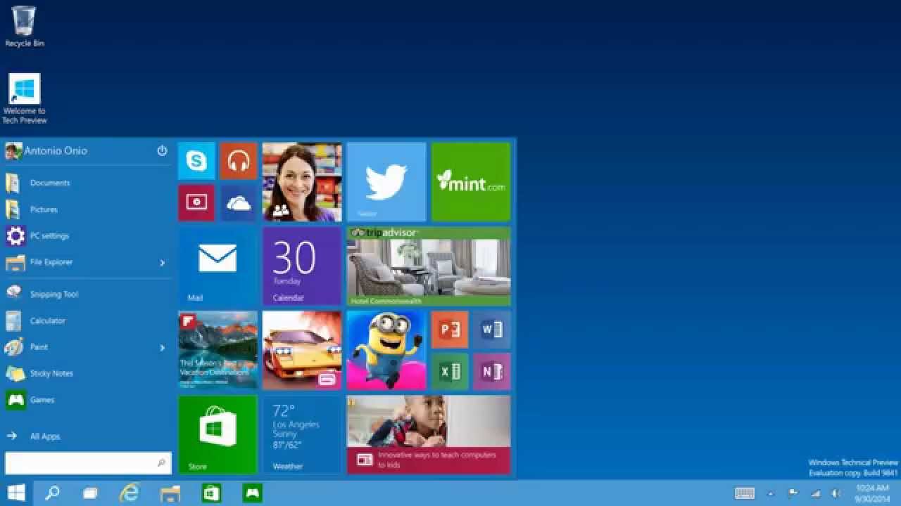 Windows 10 Demo and Features