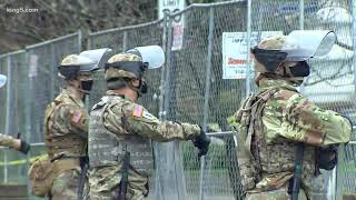 National Guard, state troopers in place at Capitol in Olympia ahead of legislative session