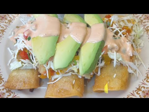 Tacos Hondureños de pollo// Fácil y deliciosos! Receta paso a paso. Chicken tacos 🇭🇳