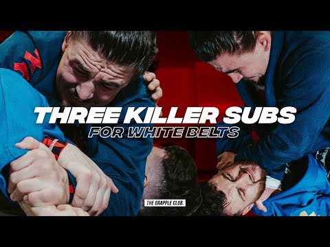 Three JiuJitsu SUBMISSIONS white belts need to know - Bradley Hill