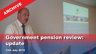 IoM TV archive: Isle of Man Government pension review: update: 12.7.2016