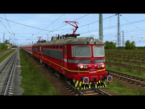 Trainz 12: Dubovo - Stara Zagora with a long passenger train