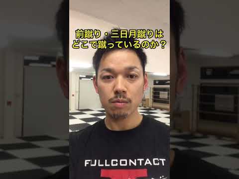 前蹴り・三日月蹴りの蹴り方