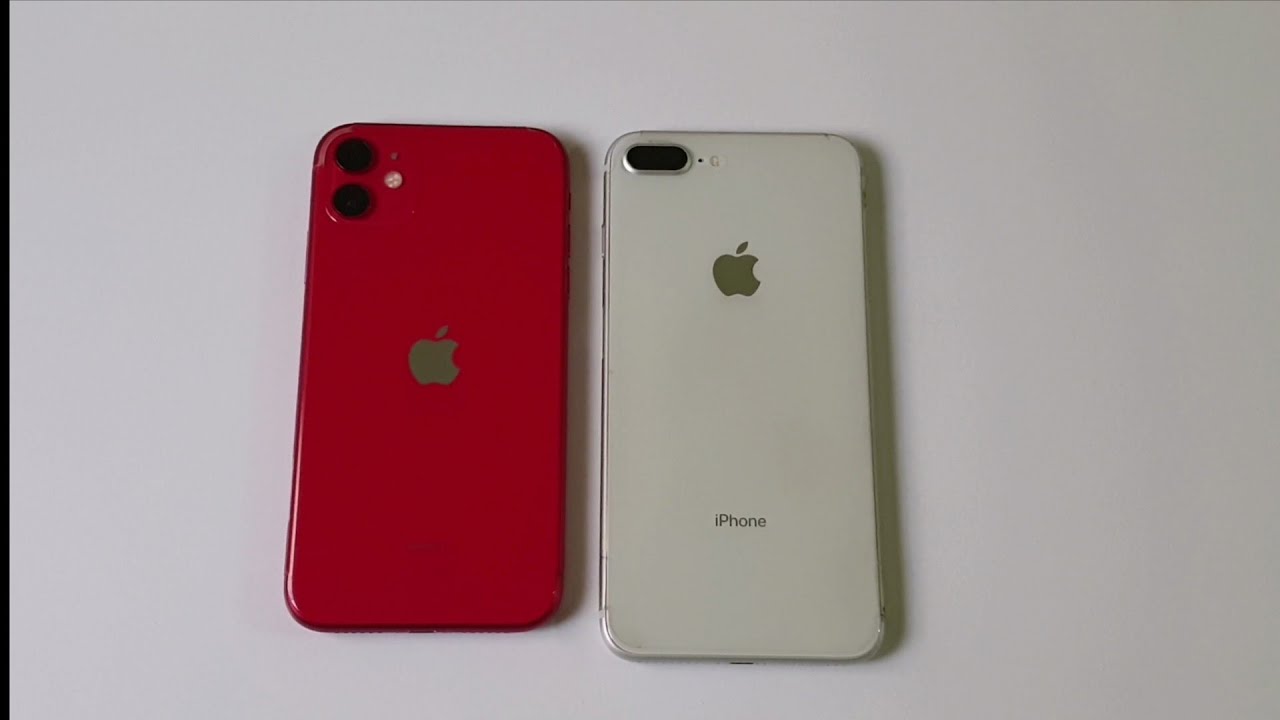 Iphone 11 vs IPhone 8 Plus - Speed Test!! (4K)