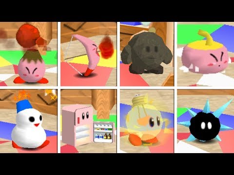 Kirby 64: The Crystal Shards - All Copy Abilities & Combinations