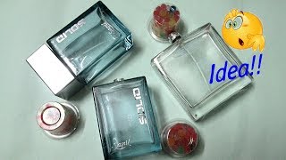Empty perfume bottles||waste material craft||easy and simple Craft||
