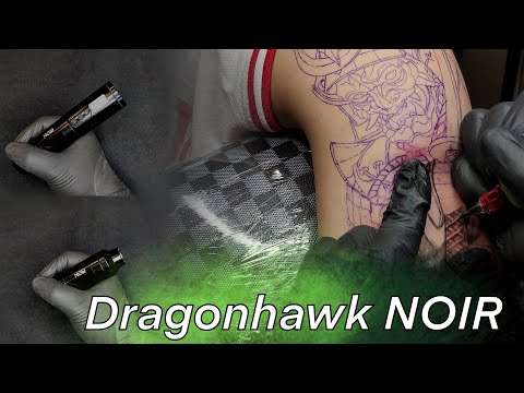 The New Best Budget Pen Tattoo Machine | Dragonhawk Noir Unboxing and Review