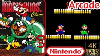 Mario Bros. Arcade ( Nintendo 1983 ) 4k Gameplay