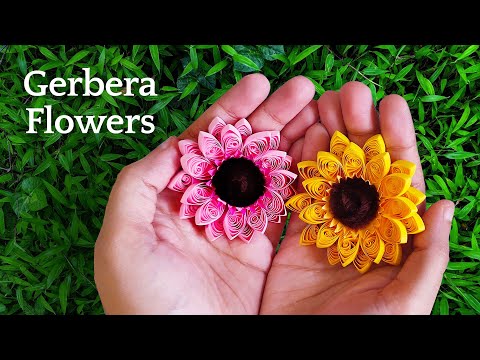 Easy & Beautiful Paper Quilling Flowers | Gerbera Flowers