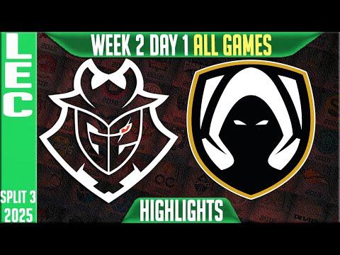 G2 vs TH ALL GAMES Highlights | LEC W2D1 Split 3 | G2 Esports vs Team Heretics