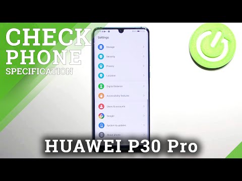 Check Phone Model – About Phone Section in HUAWEI P30 Pro Settings