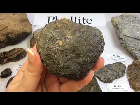 Crystal & Mineral Education: PHYLLITE