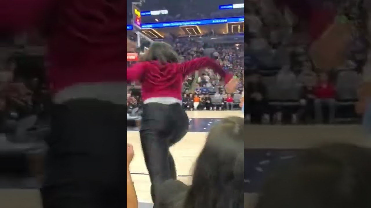 Timberwolves game crazy animal activists lady jumps on court tackled