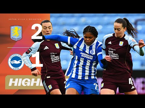 Villa Come From Behind To Claim The Win! | Aston Villa v Brighton & Hove Albion | Barclays WSL 25/26