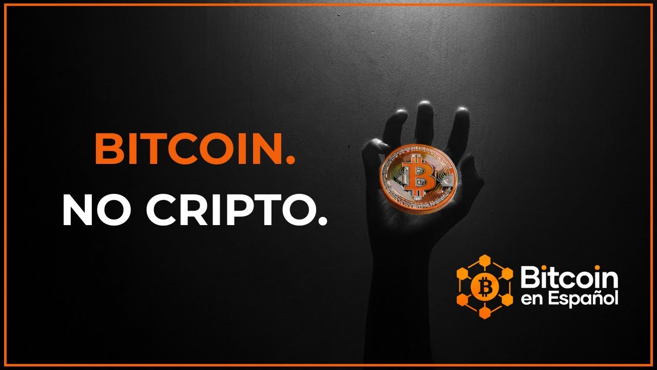 Bitcoin. No Cripto.