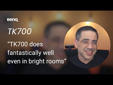 BenQ TK700 Žaidimų projektorius su tikrąja 4K skiriamąja geba, HDR technologija ir 16 ms įvesties delsa atskleidžia tamsias scenas video