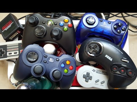 Modern USB Gamepad modded for Retro Gaming - C64 NES SNES Sega Neo-Geo