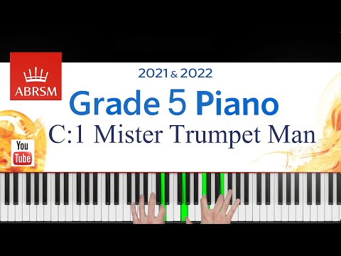 ABRSM 2021-2022 Grade 5, C:1. Mister Trumpet Man ~ William Gillock. Piano exam piece