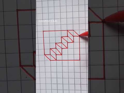 how to make 3D ladder 🪜|#shorts
