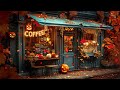 Autumn Nights Coffee Shop Smooth Jazz Piano Sax With Autumn Leaves