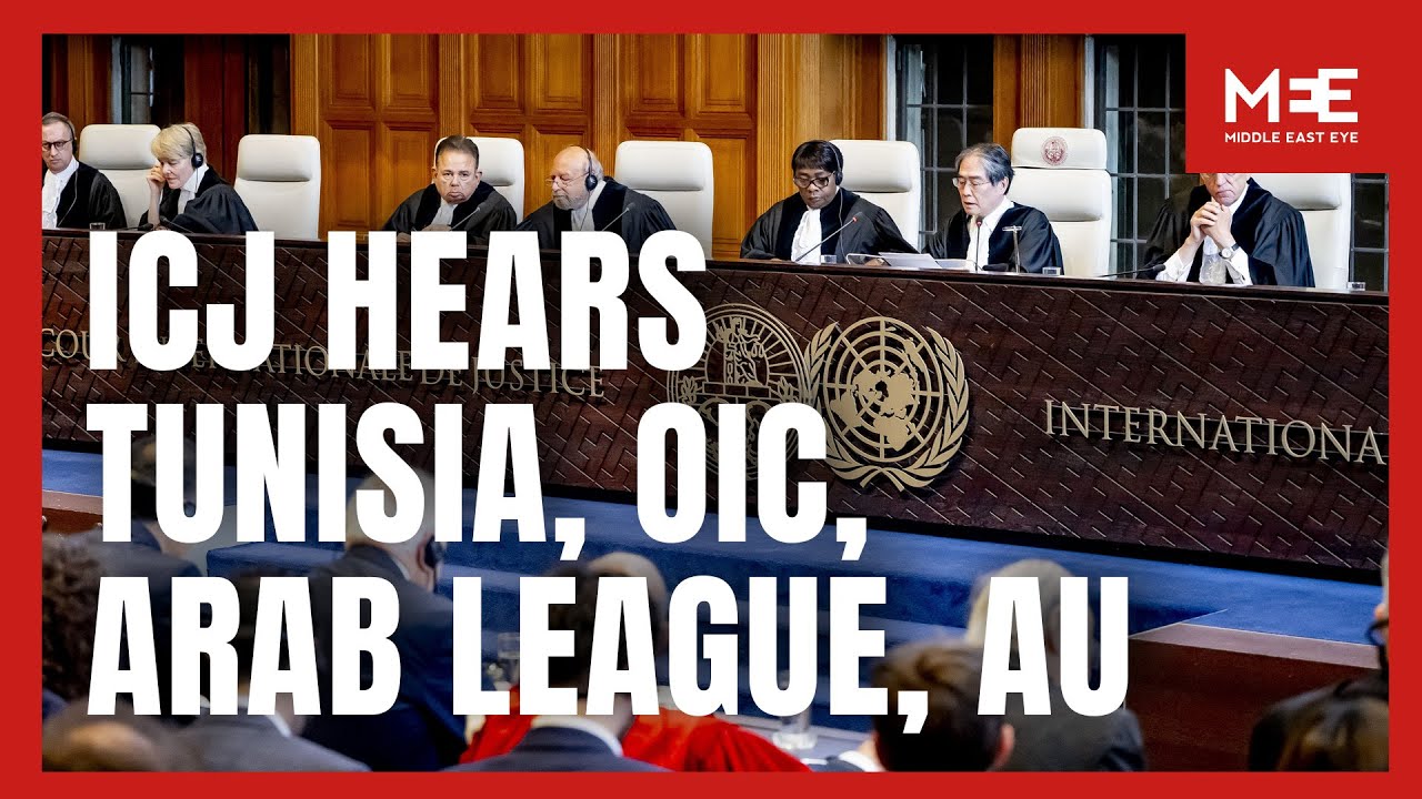 LIVE: ICJ hears Tunisia, OIC, Arab League and others on Israel’s obligations in occupied Palestine