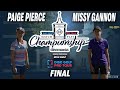 2021 Match Play Championship | Final | Paige Pierce vs Missy Gannon