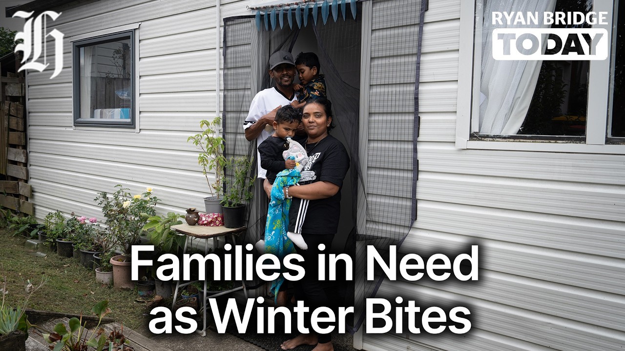 Family living in a cold garage fear for health of their children as winter bites | Ryan Bridge TODAY
