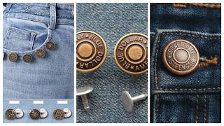 How to Fix a Jeans Button (No Sewing Needed!) | Beginner Tutorial