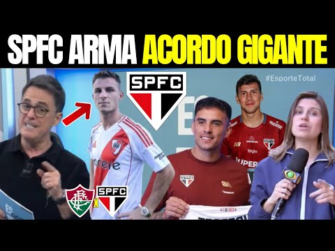 PACOTE EXPLOSIVO!! SÃO PAULO TENTA MANOBRA ARRISCADA PARA FORTALECER ELENCO!!