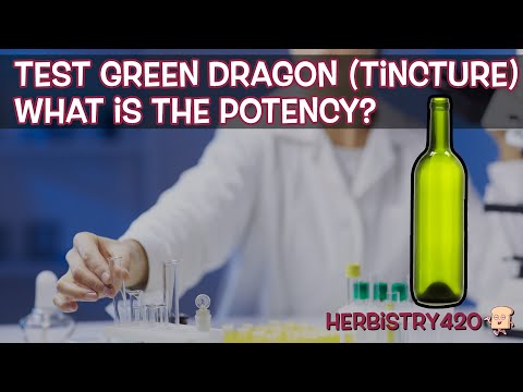 Green Dragon Tincture Potency Test: 9.5 mg/mL Result