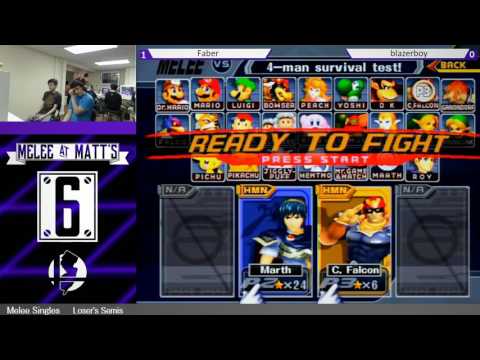 Melee at Matt's 6 Melee Singles | blazerboy vs HBA | Faber