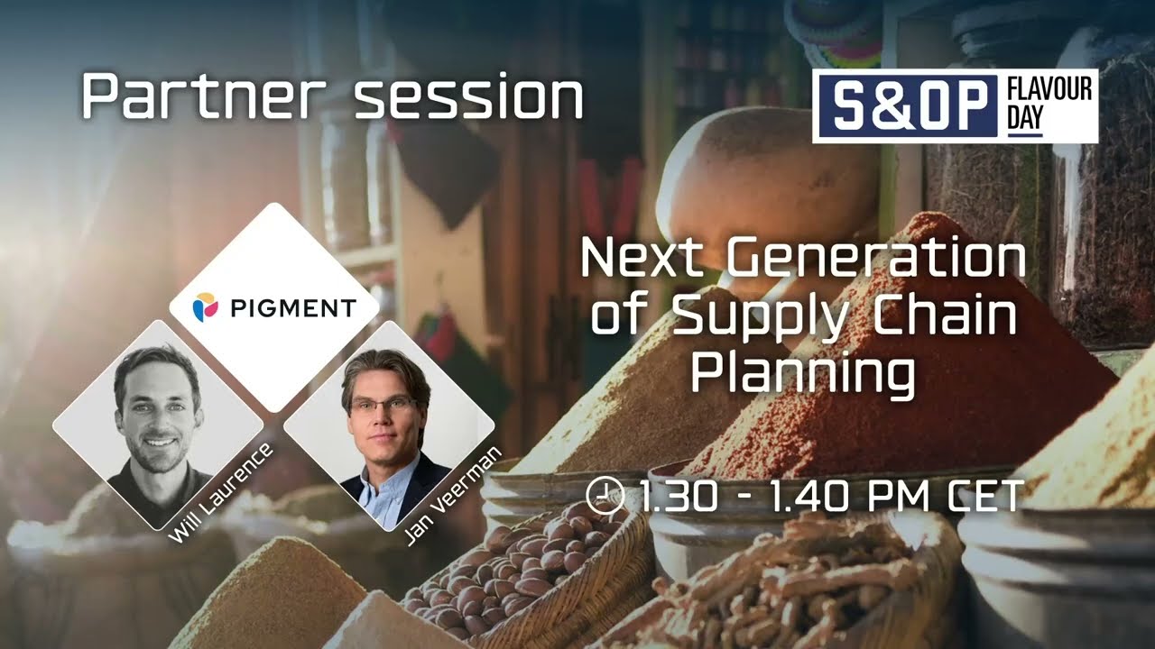 Presentation by Pigment & Planadigm at S&OP Flavour Day 2024
