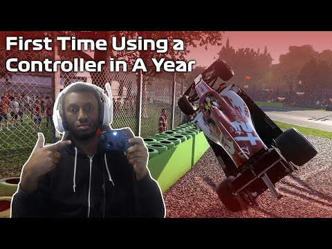Using a Controller to Play F1 2020 for The 1st Time in Over a Year!