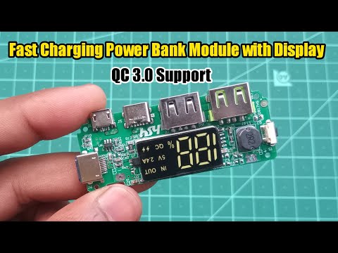 How to make fast charging Power Bank QC 3.0 supported | fast Charging Power Bank Module with Display