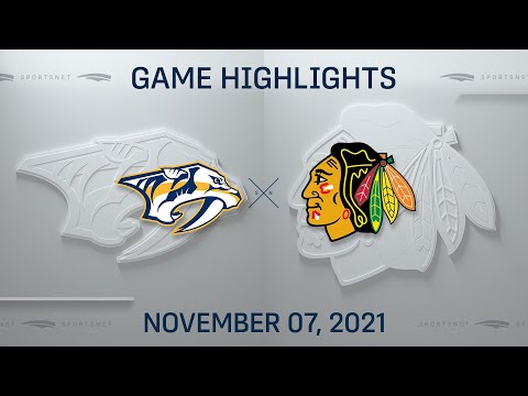 NHL Highlights | Predators vs. Blackhawks - Nov. 7, 2021