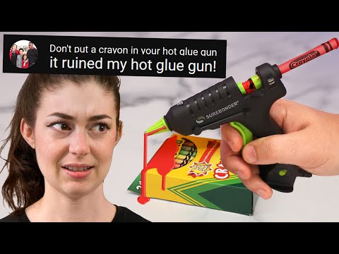 Part of a video titled Testing 5 Weird Crayon Art Hacks - YouTube
