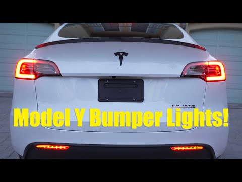 Tesla Model Y/3 Rear Bumper Tail Light Installation