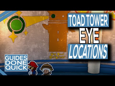 Paper Mario The Origami King Toad Tower Eye Locations