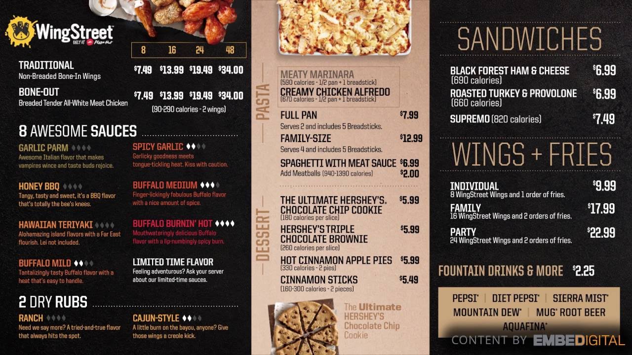 Pizza Hut | Dine-In Menu 3