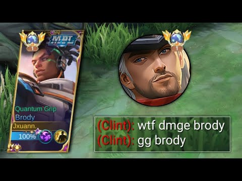 BRODY VS CLINT IN GOLD LANE!! BRODY BEST BUILD 2023 - GAMEPLAY BRODY - Mobile Legends