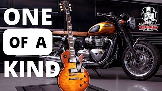 ULTIMATE MATCH - One-Of-A-Kind Triumph T120 and Gibson Les Paul Distinguished Gentleman's Ride 2022