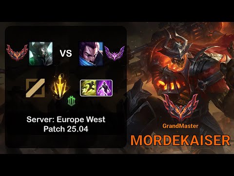 Mordekaiser Mid vs Yasuo - EUW GrandMaster - Patch 25.04